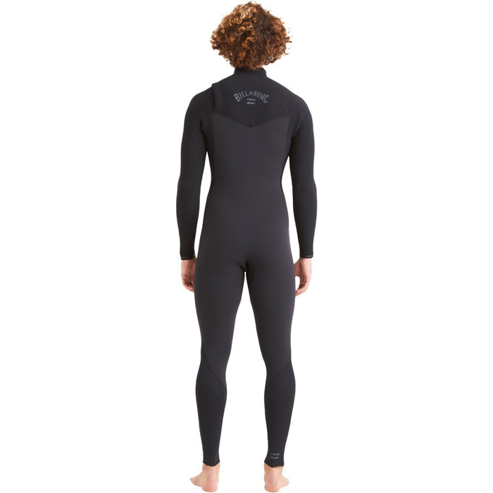 2024 Billabong Mens Revolution 4/3mm Chest Zip Wetsuit ABYW100177 - Black